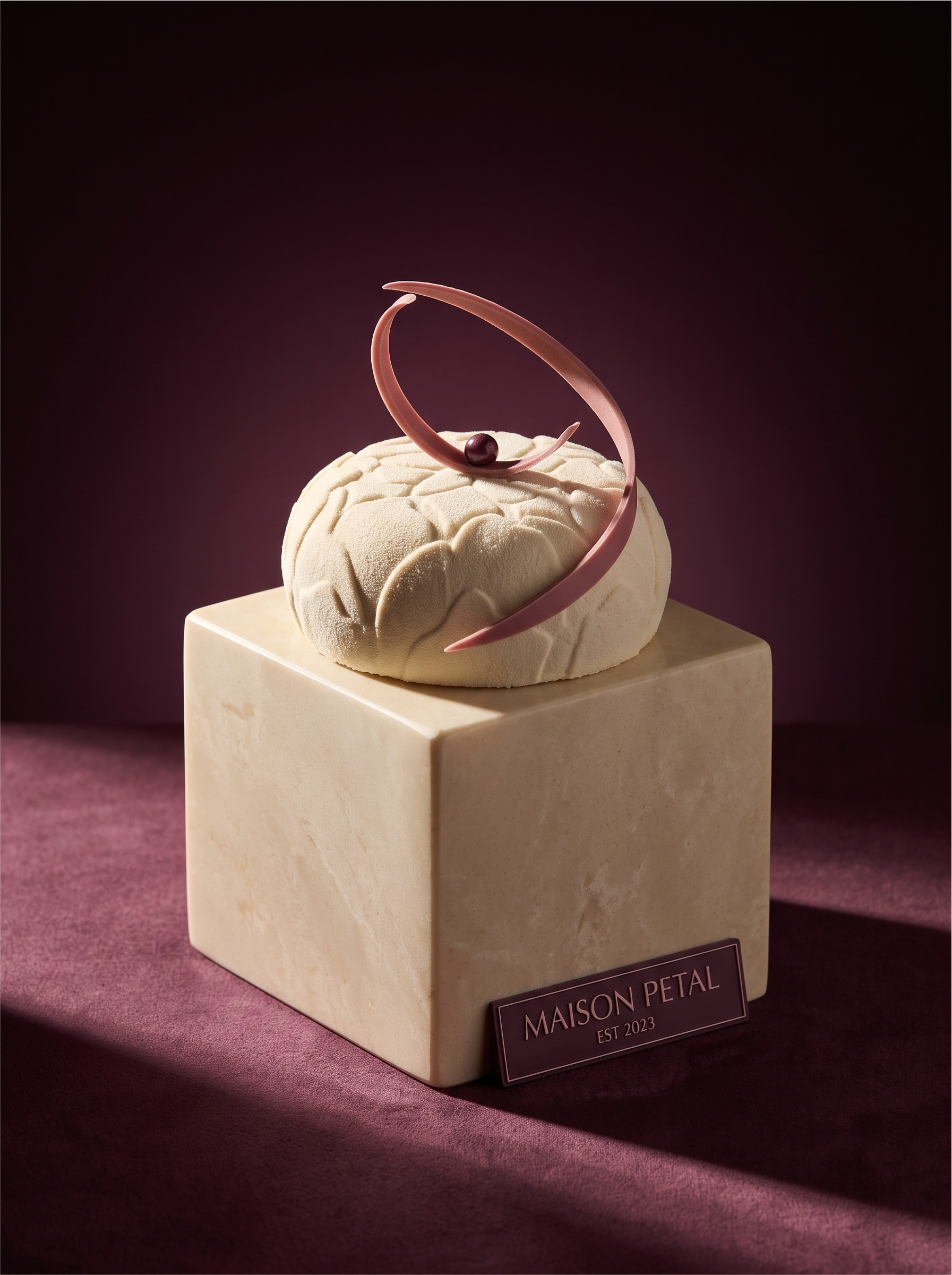 Maison Petal sculptural patisserie object portrait