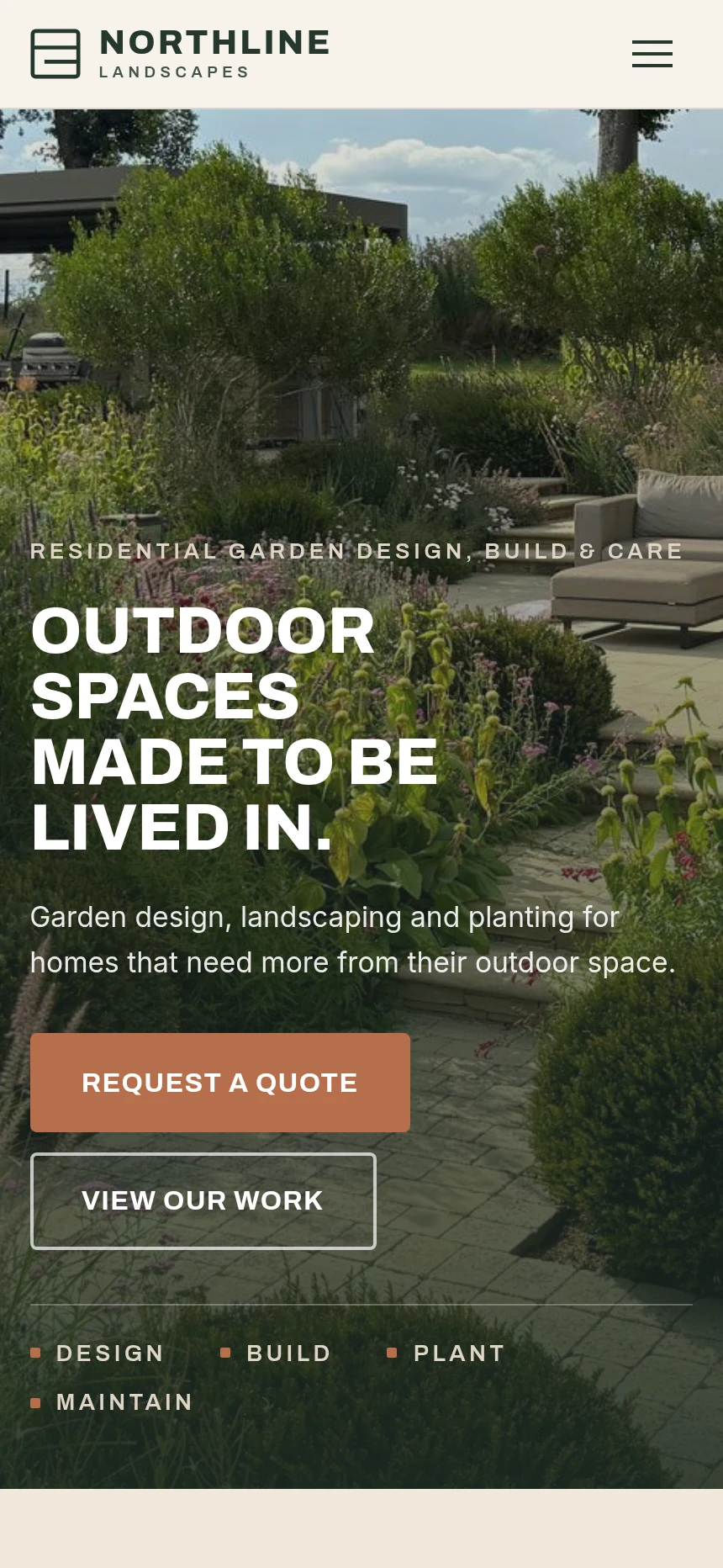 NORTHLINE mobile homepage